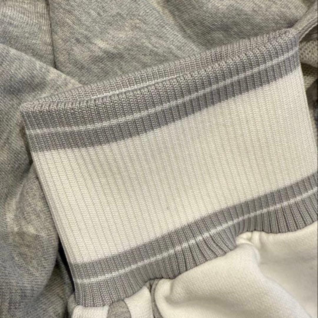 PEOPLE1 　スウェット　ハーフジップ　ポップアップ　グレー　Mサイズ