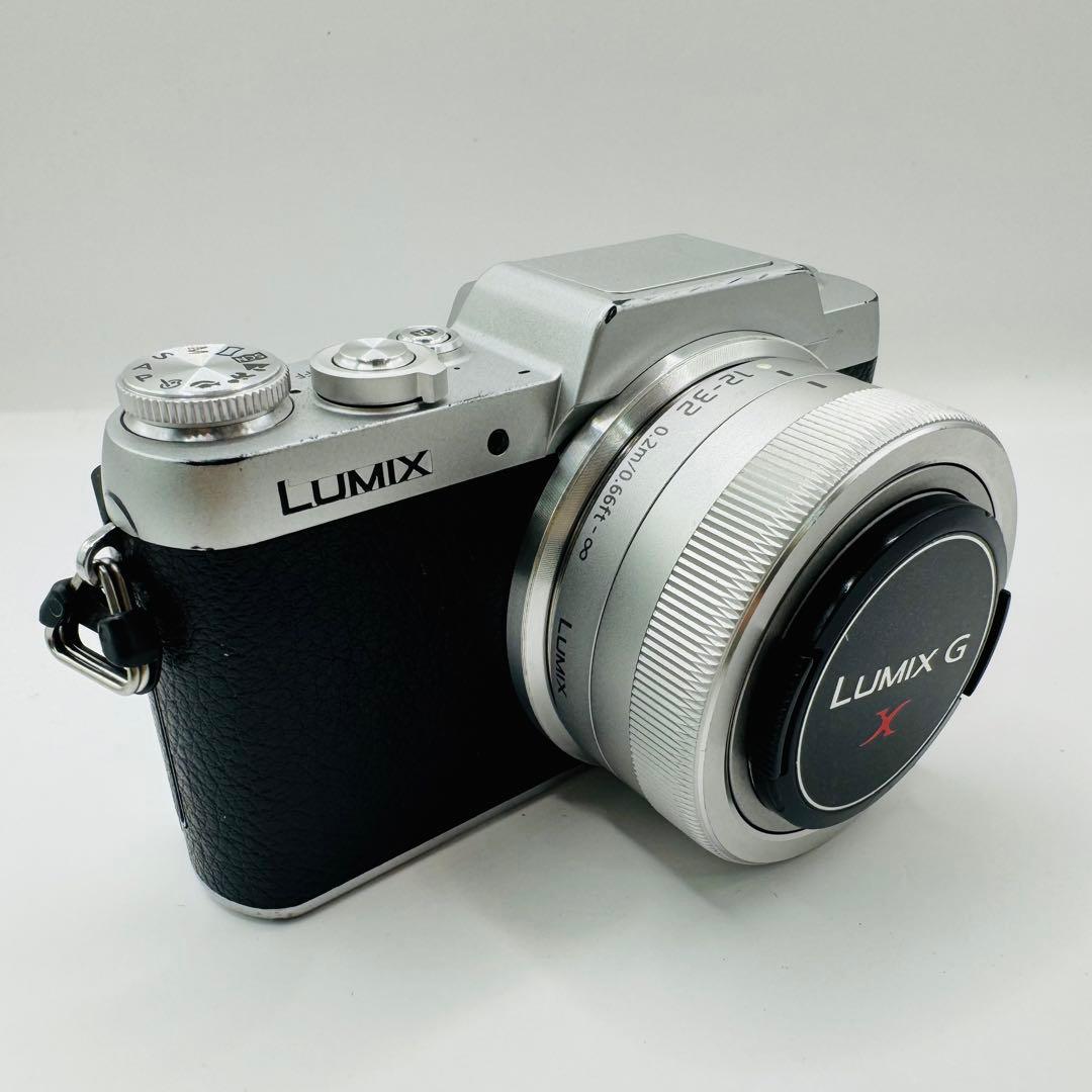 【美品】Panasonic LUMIX DMC-GF7W ミラーレス シルバー