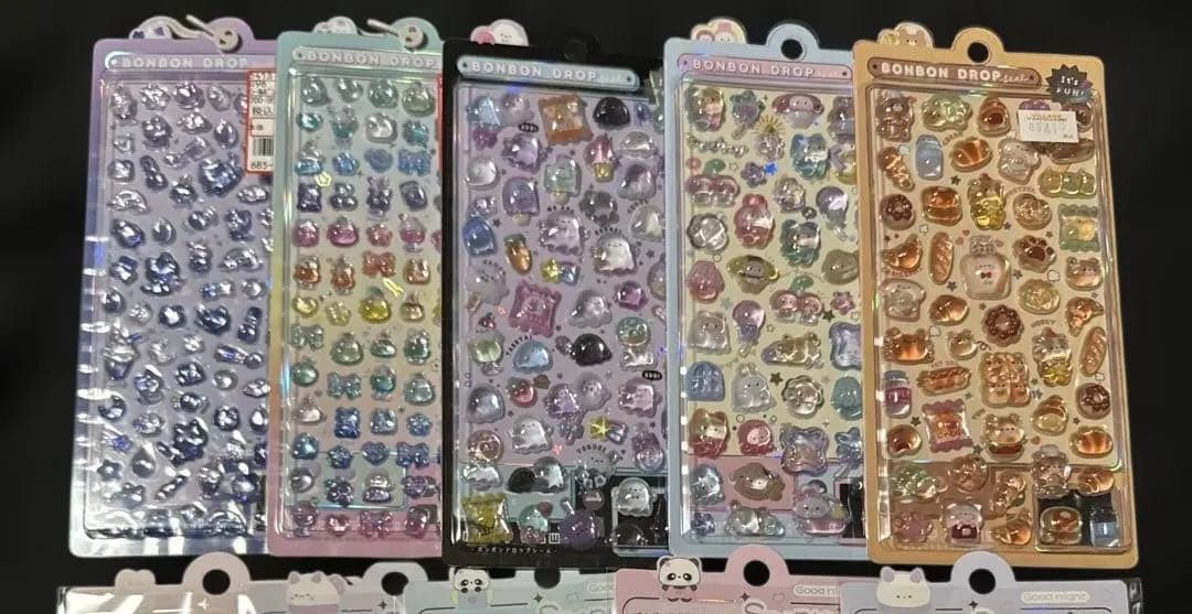 クーリア　ボンボンドロップシール 3Dぽっこりシール