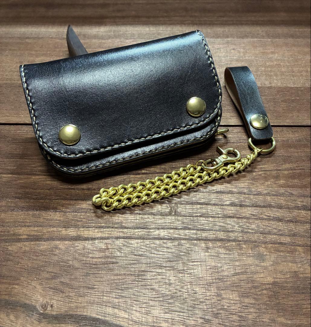 姫路レザー　ミドルトラッカーウォレット