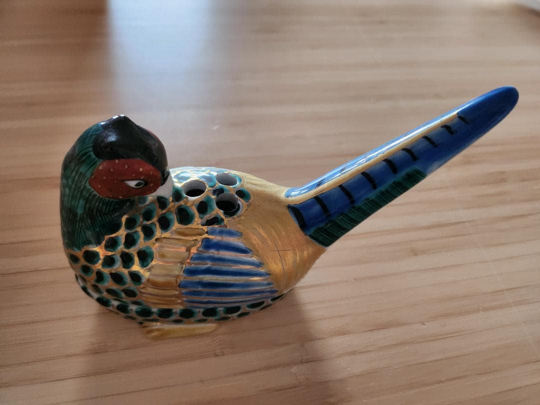 益田和宜 九谷焼 キジの香立て