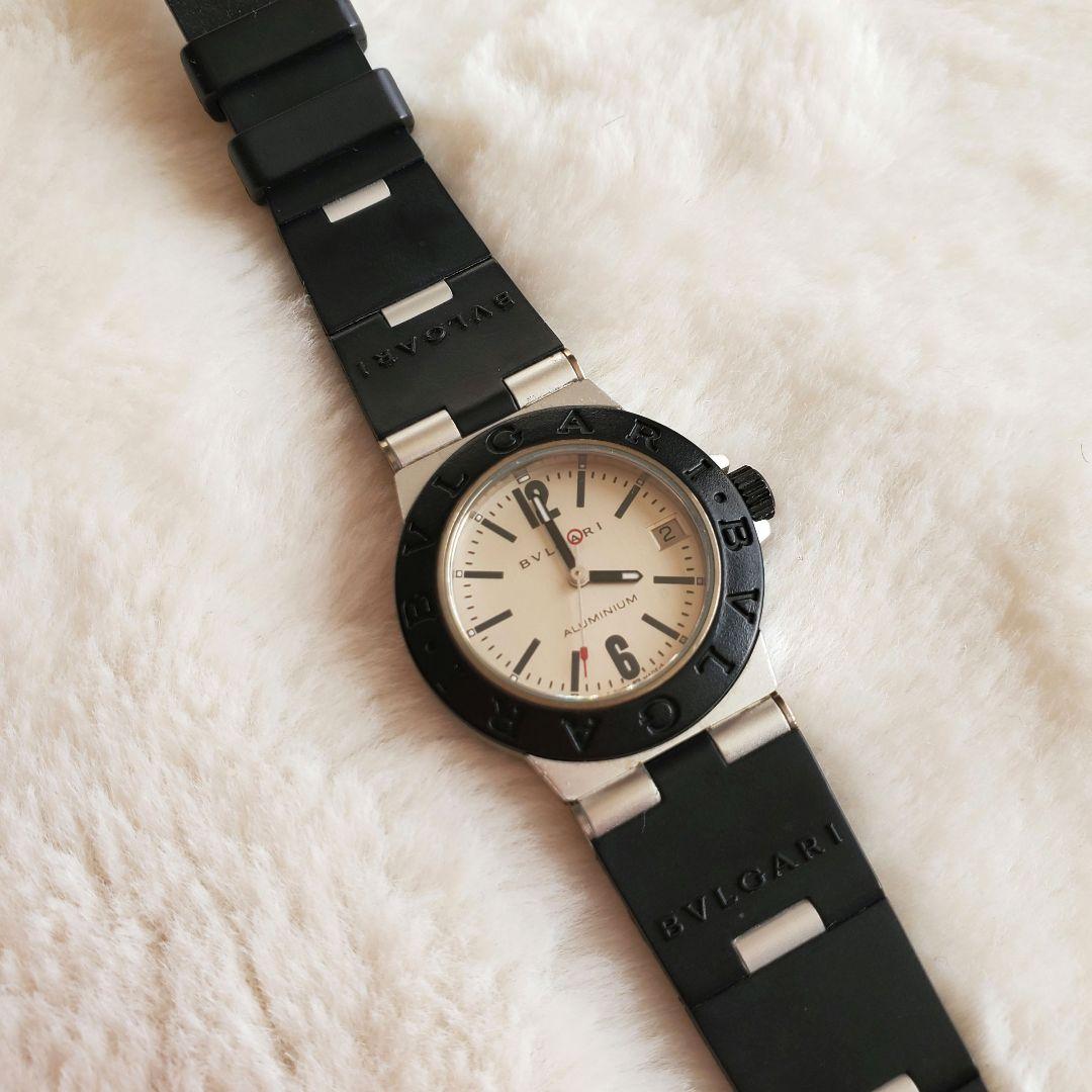 ゆ*！様 【中古】BVLGARI ブルガリアルミニウム 時計 ラバーベルトAL3