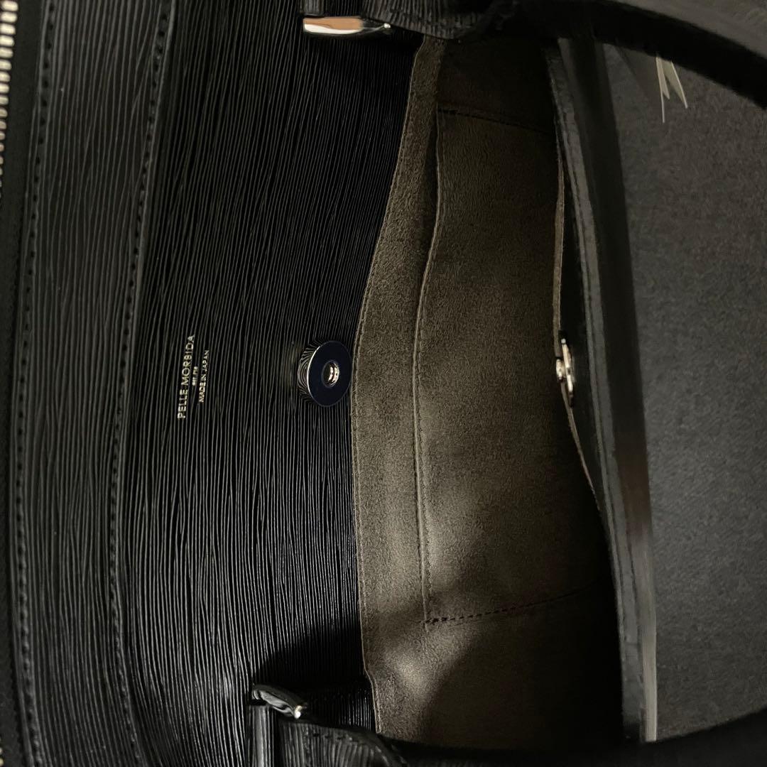 Pelle Morbida ブラック ビジネスバッグ PMO-CA201