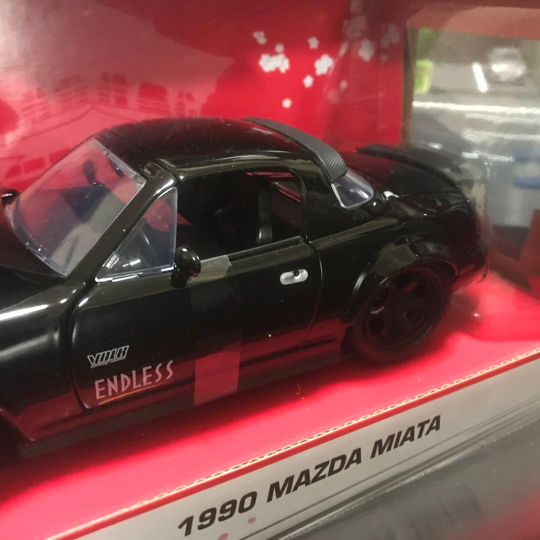 Jadatoys 1/24 ミアータ ユーノス ロードスター グロッシーブラック