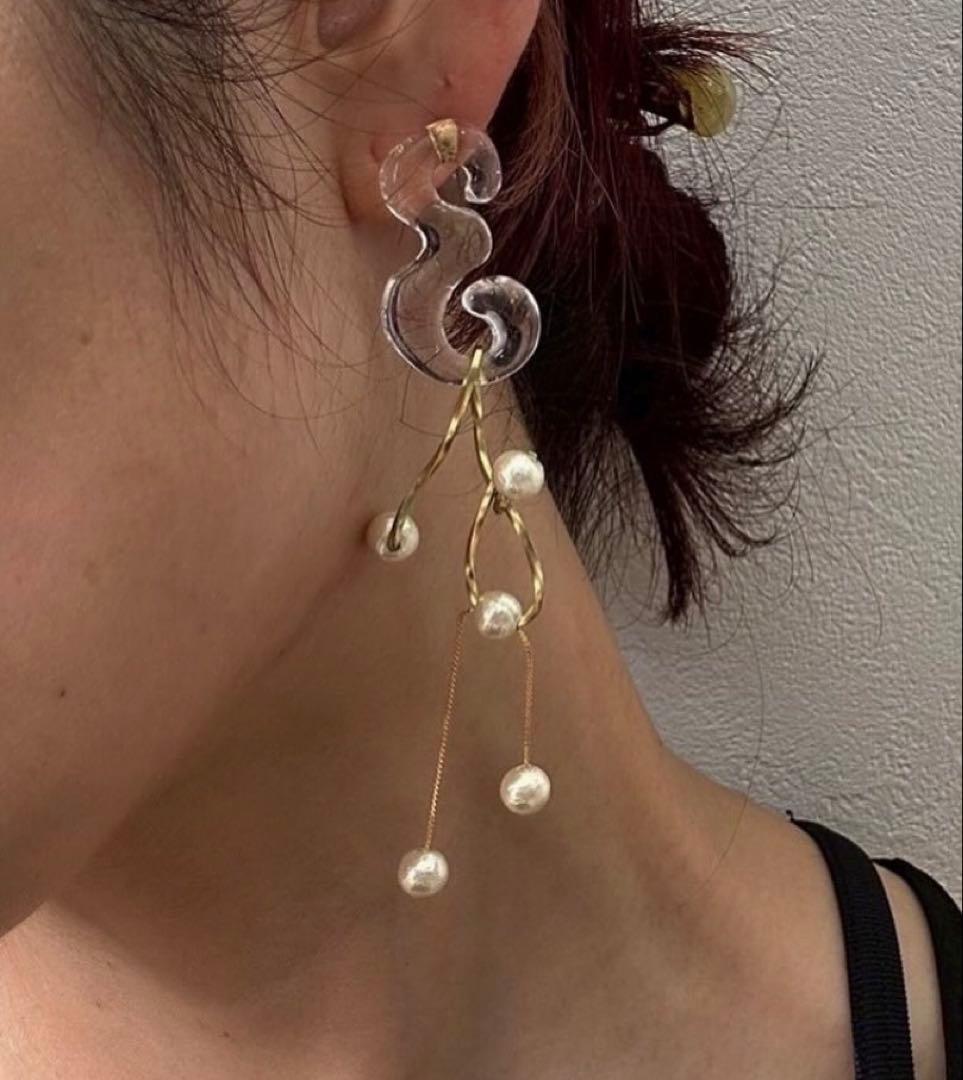 aokiyuri 両耳用ピアス