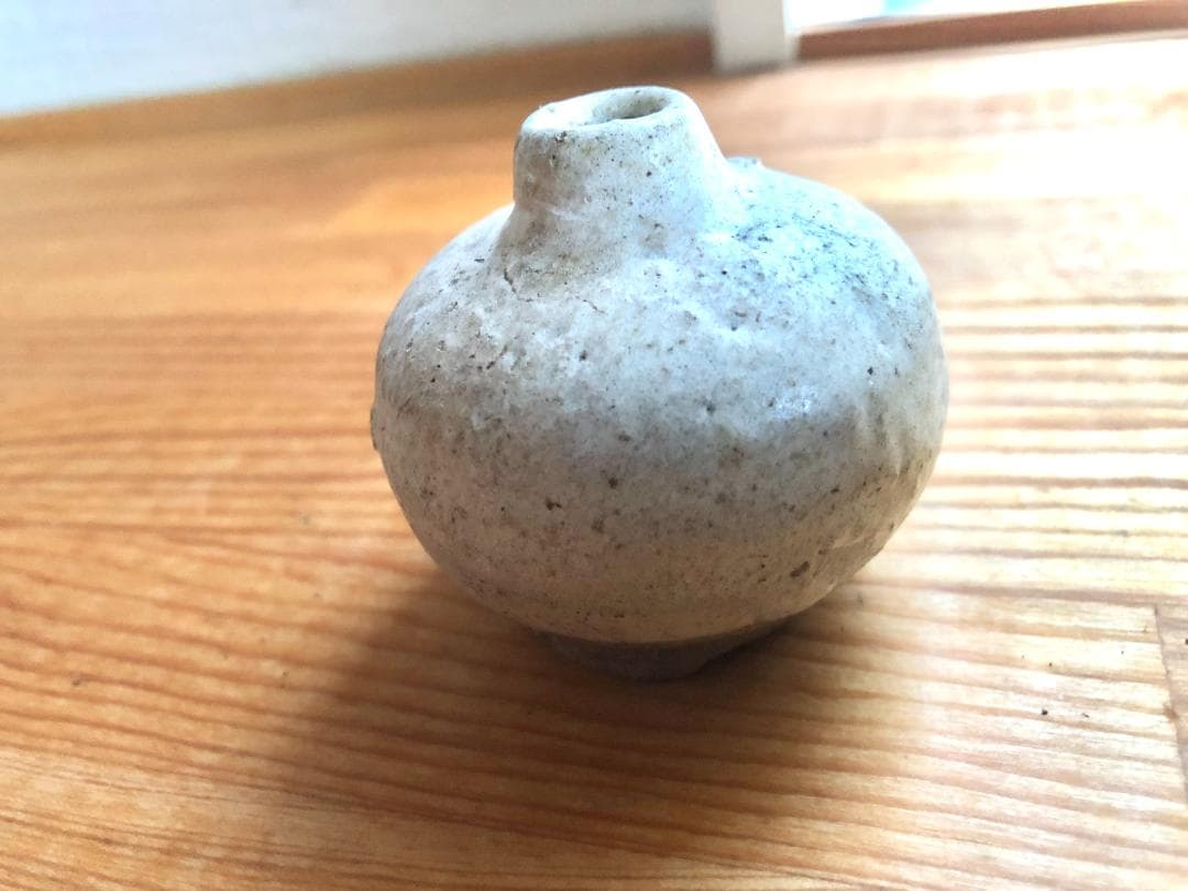 【タイ・骨董】宋胡録（スンコロク）白釉 小壺（1301年~1600年）