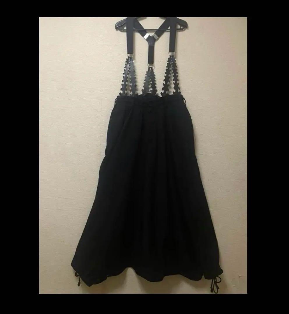 Yohji Yamamoto 18aw サスペンダー付きサルエルスカートパンツ