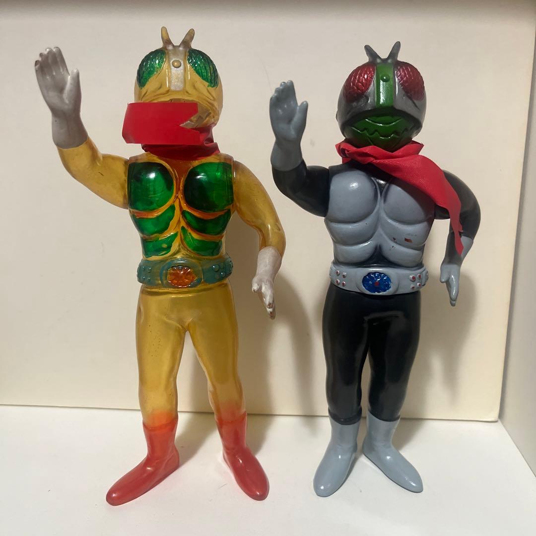 無版権 仮面ライダー パチ ソフビ フィギュア 盆踊りタイプ