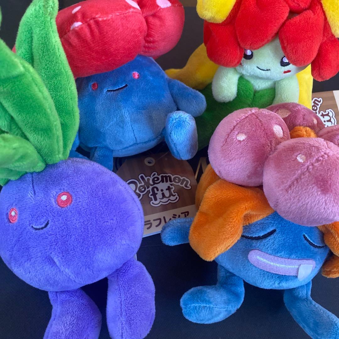 ポケモン　fit ぬいぐるみ　クサイハナ ラフレシア ナゾノクサ　キレイハナ