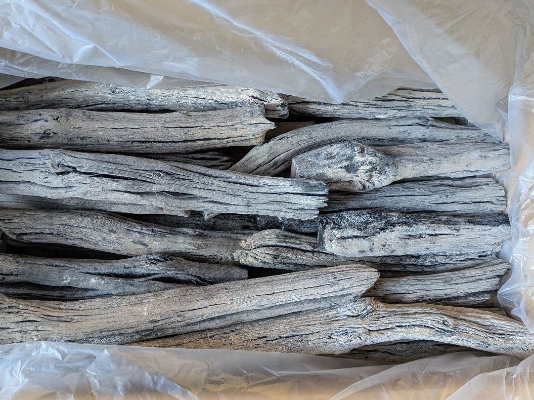 紀州備長炭 馬目樫 樫小丸大15kg 窯元直売