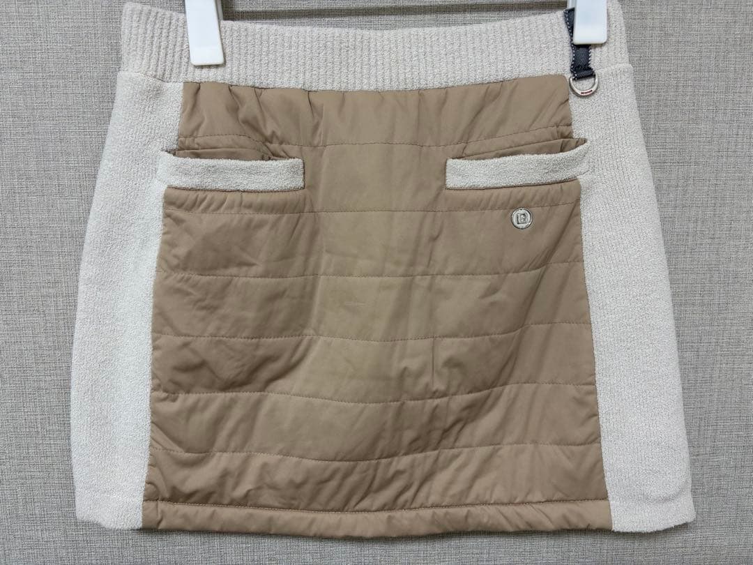 専用　BRIEFING GOLF 中綿スカート キルティング ニット ベージュ
