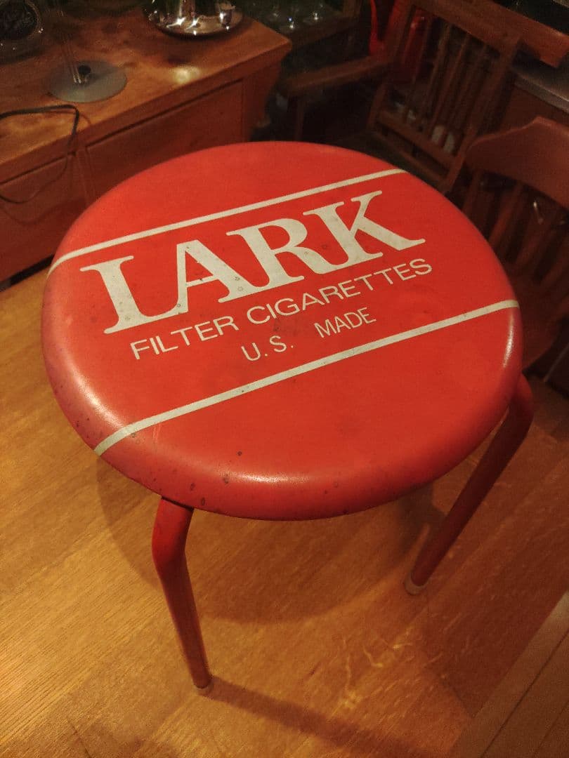 激レア　LARK 丸椅子　パイプ椅子　ラーク　ヴィンテージ　アンティーク　非売品