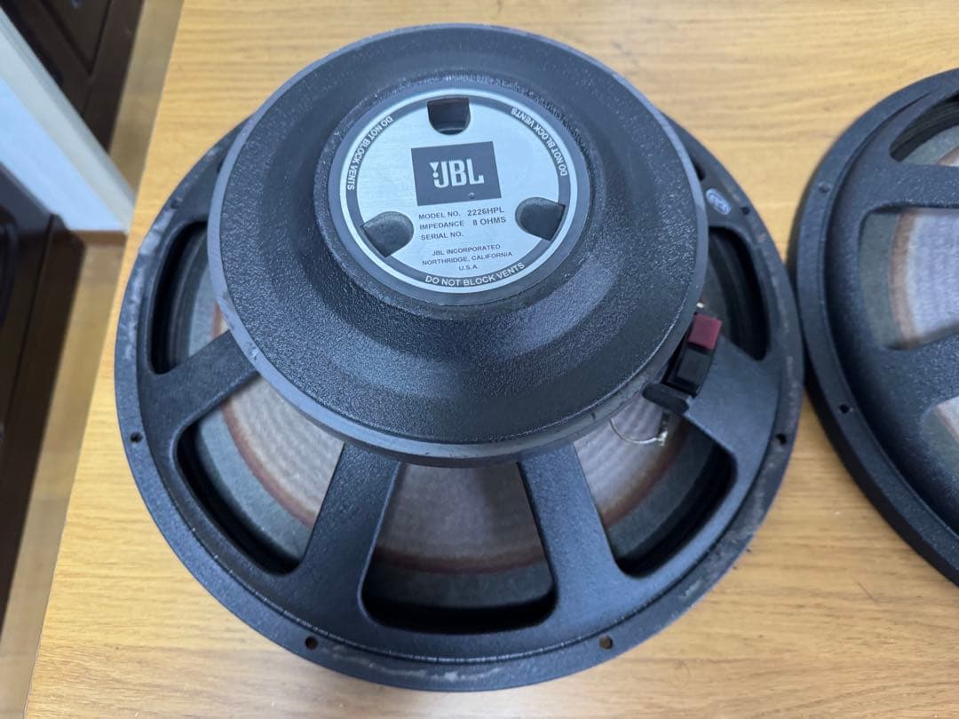 JBL 2226HPL ペア　38cm 15インチ　ウーファー　スピーカー