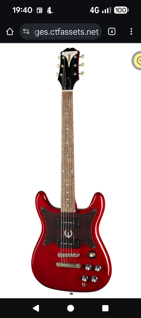 Epiphone / Wilshire P-90　cherry