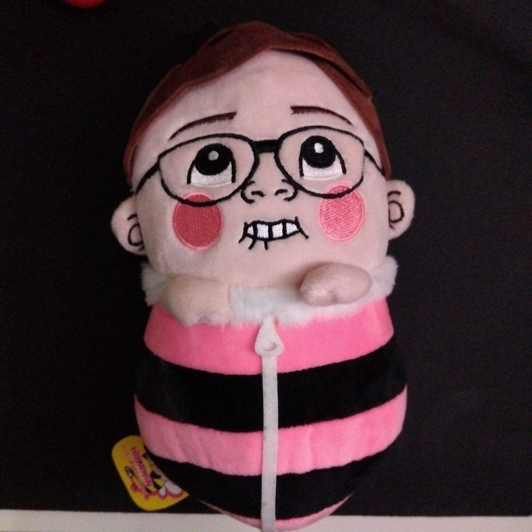 HIKAKINみつばちぬいぐるみタグ付き