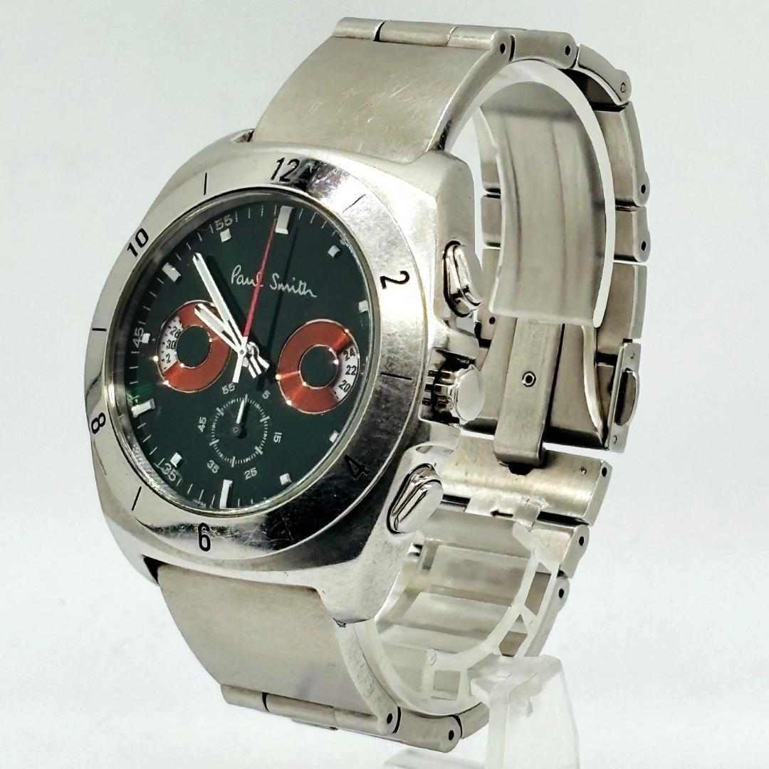 【入手困難】ポールスミス ディスクアイズ グリーン 動作良好 腕時計 y2k