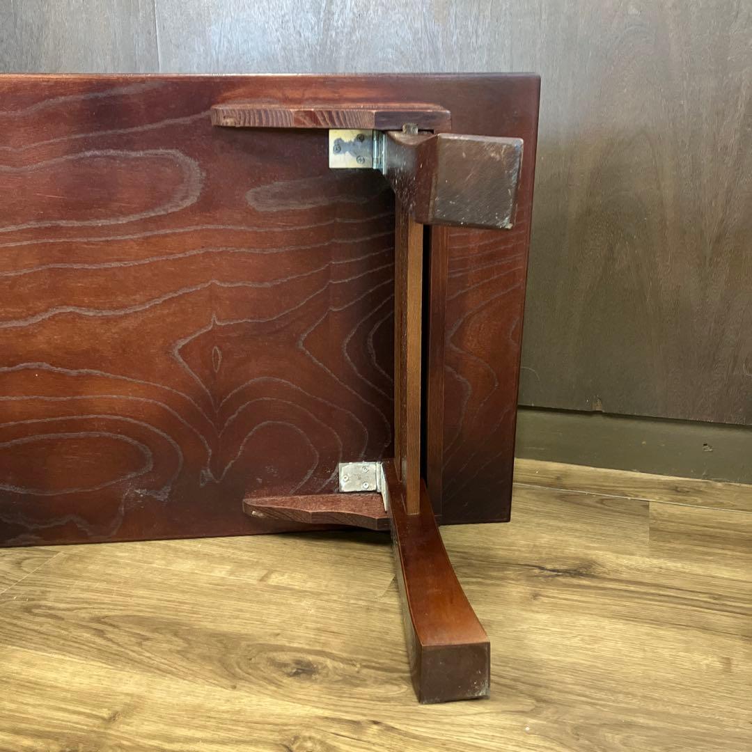 B-2 座卓 文机 和家具 栓 セン 折りたたみ脚 ローテーブル 昭和レトロ