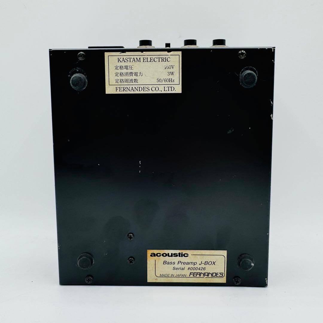 【希少】acoustic J-BOX ベース用プリアンプ