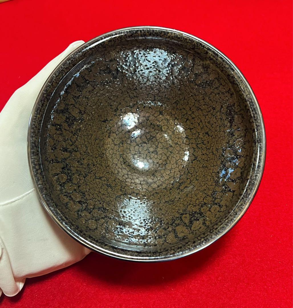 茶道具 油滴天目茶盌 茶椀 建盏 木箱付き