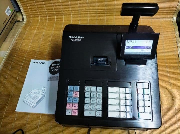 美品シャープレジスター　XE-A207　PC連携売上管理設定無料　000880