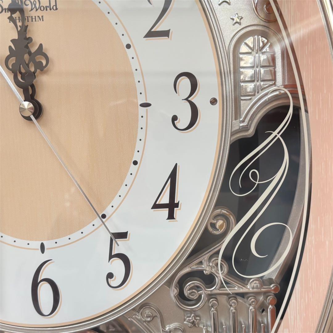 新品♡Small World電波時計 30曲メロディ付 報時付掛時計 リズム時計