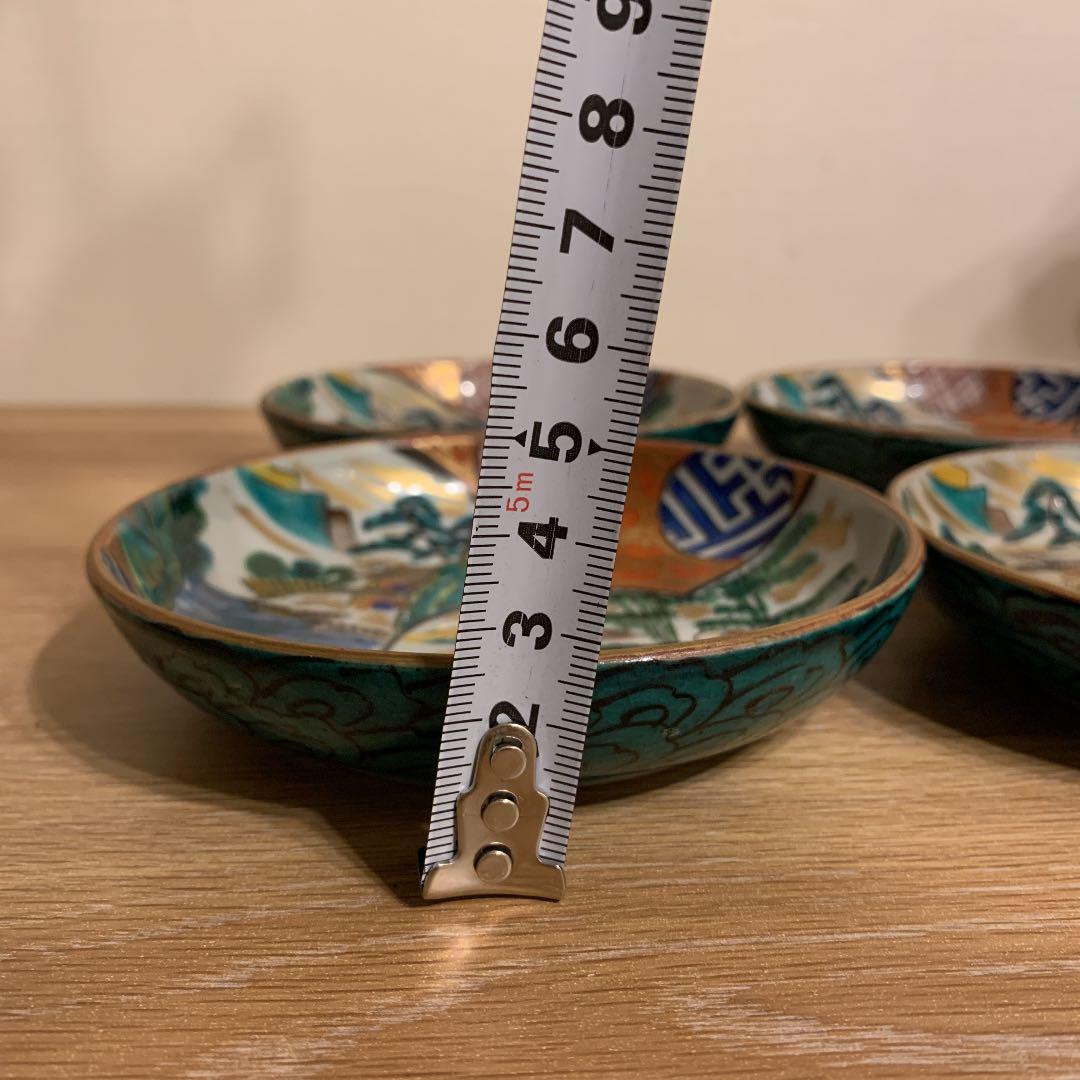 九谷庄三　　彩色金蘭手　　4枚 27日のみ金額