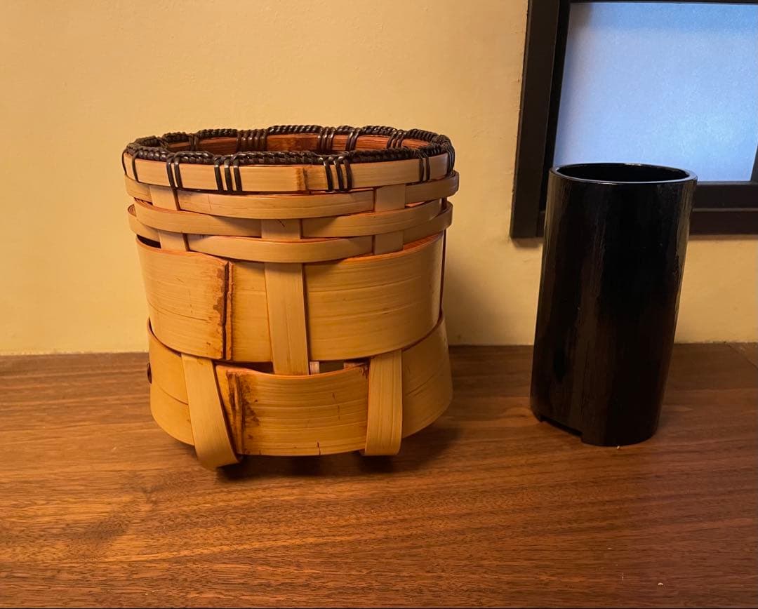 松本破風 作 『のし竹花入』