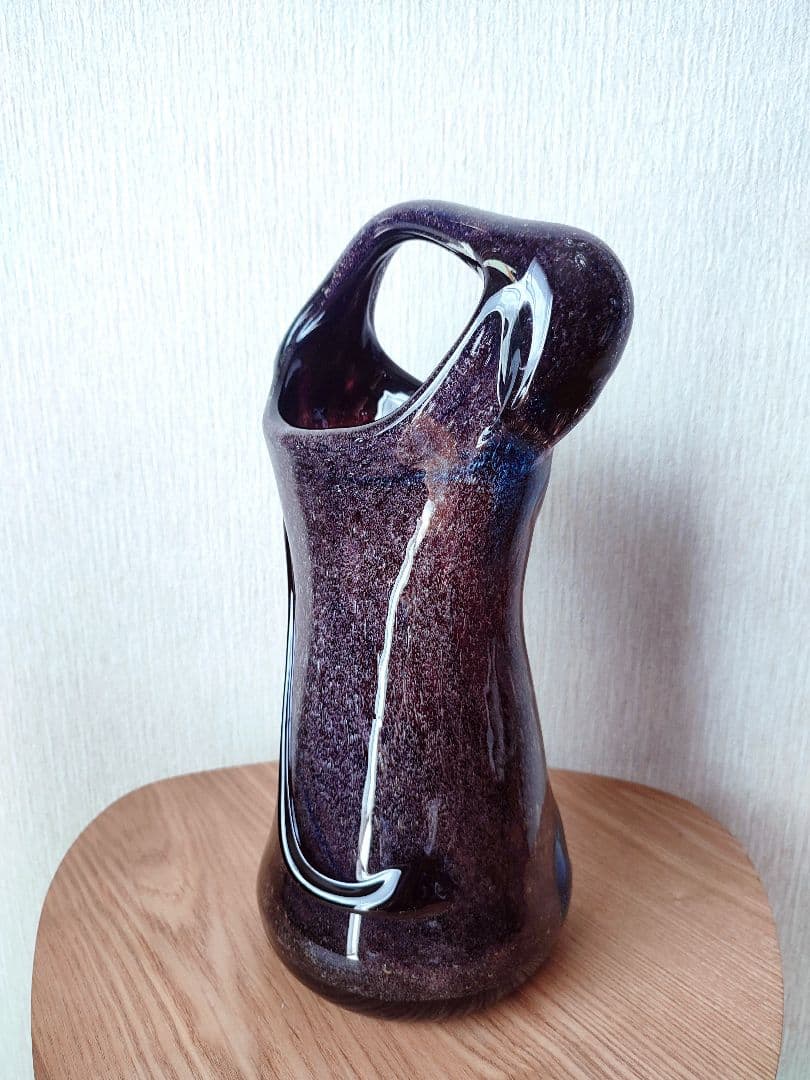 希少　琉球ガラス　稲嶺盛吉　花瓶　フラワーベース