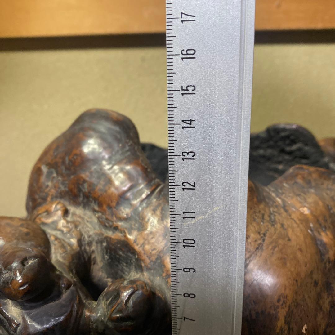 木の根ひょっこり猫　煙草盆