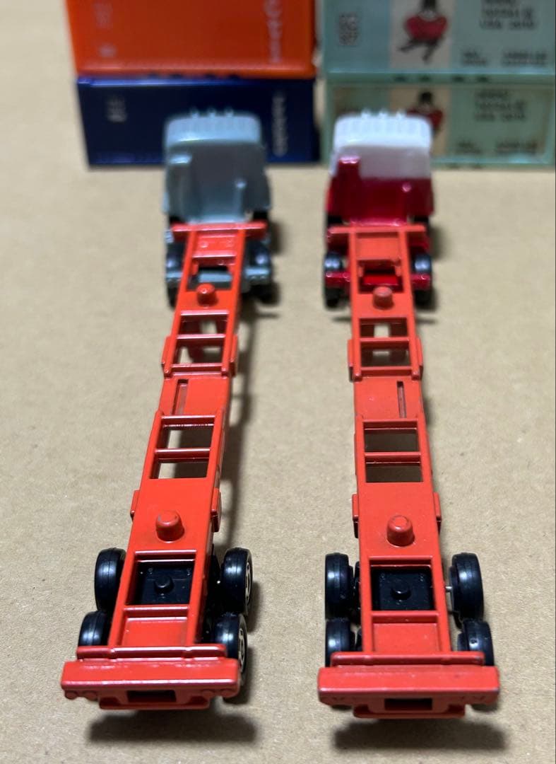 ロングトミカ 日野 海上コンテナ運搬車 2台セット