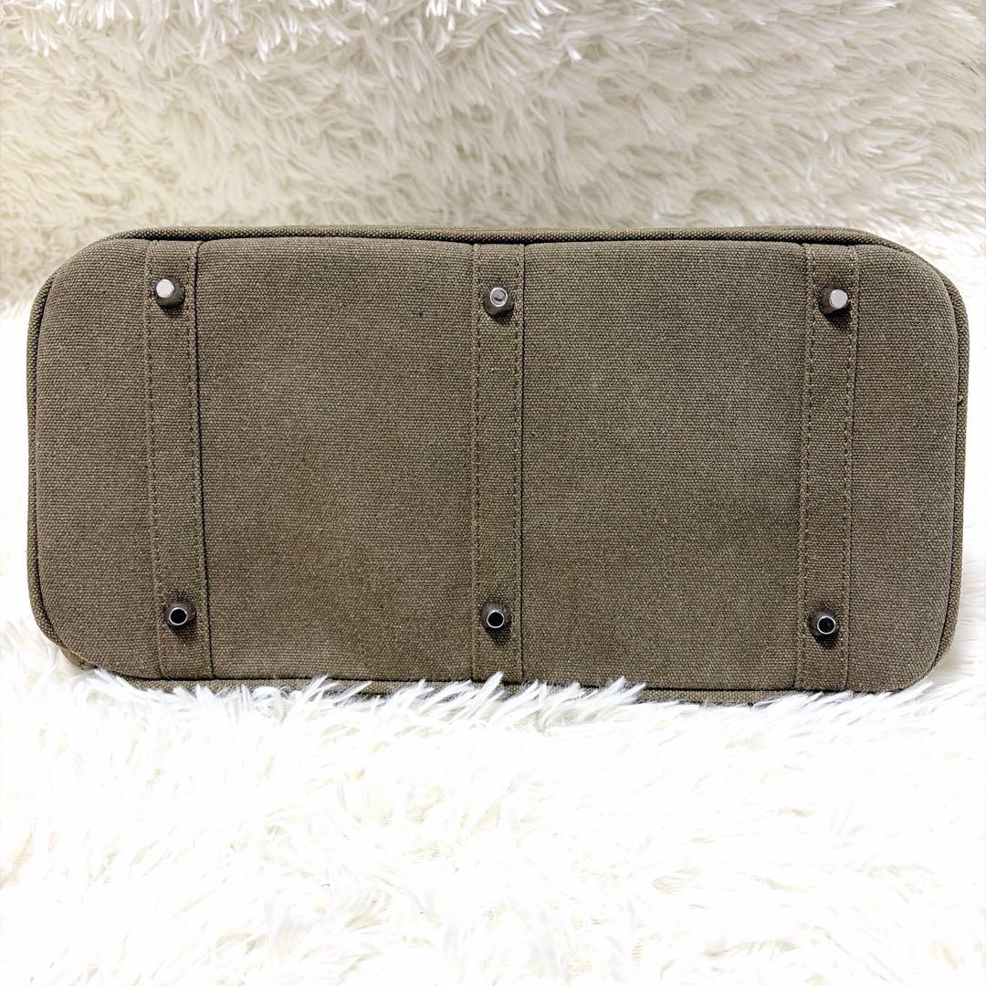 美品⭐︎ヴィンテージ加工 birkin型 オリーブ カーキ キャンパス ミリタリー