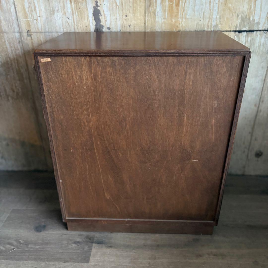 ヴィンテージ　レコードキャビネット　クラシック　約240枚収納可能