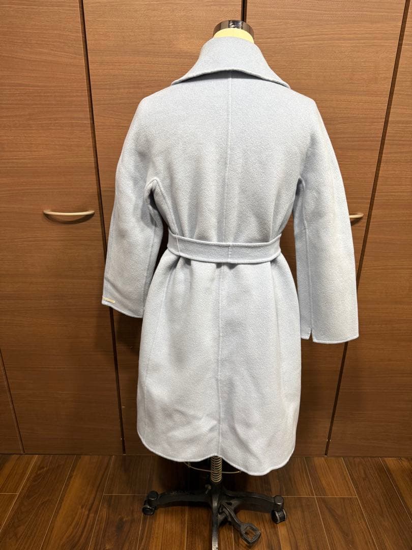 マックスマーラ　ライトブルー　ウールコート　高級