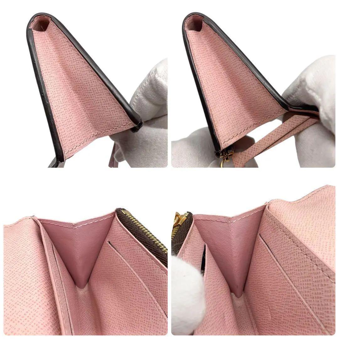 235ルイヴィトン モノグラム 小銭入れ ローズ ポルトモネロザリ