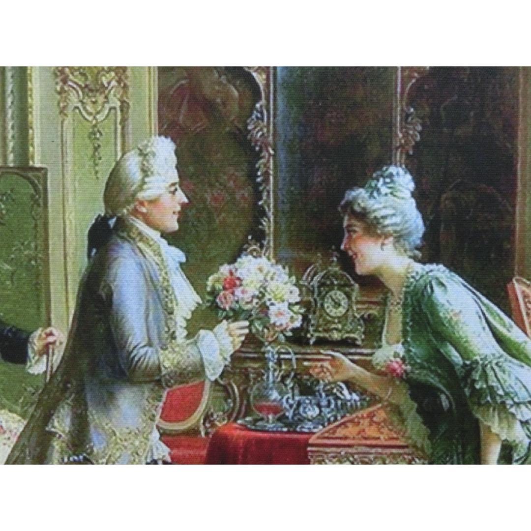 中世ヨーロッパ貴族を描いた額絵 2種よりお選び下さい。A・B