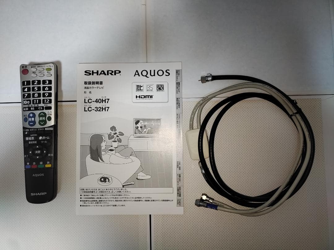SHARP AQUOS 40V型テレビ LC-40H7