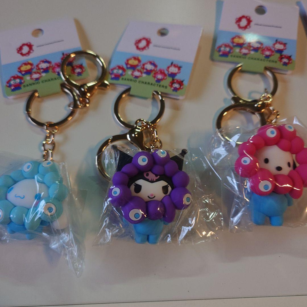 万博　公式キャラクター「ミャクミャク」・サンリオキーホルダー　5個セット
