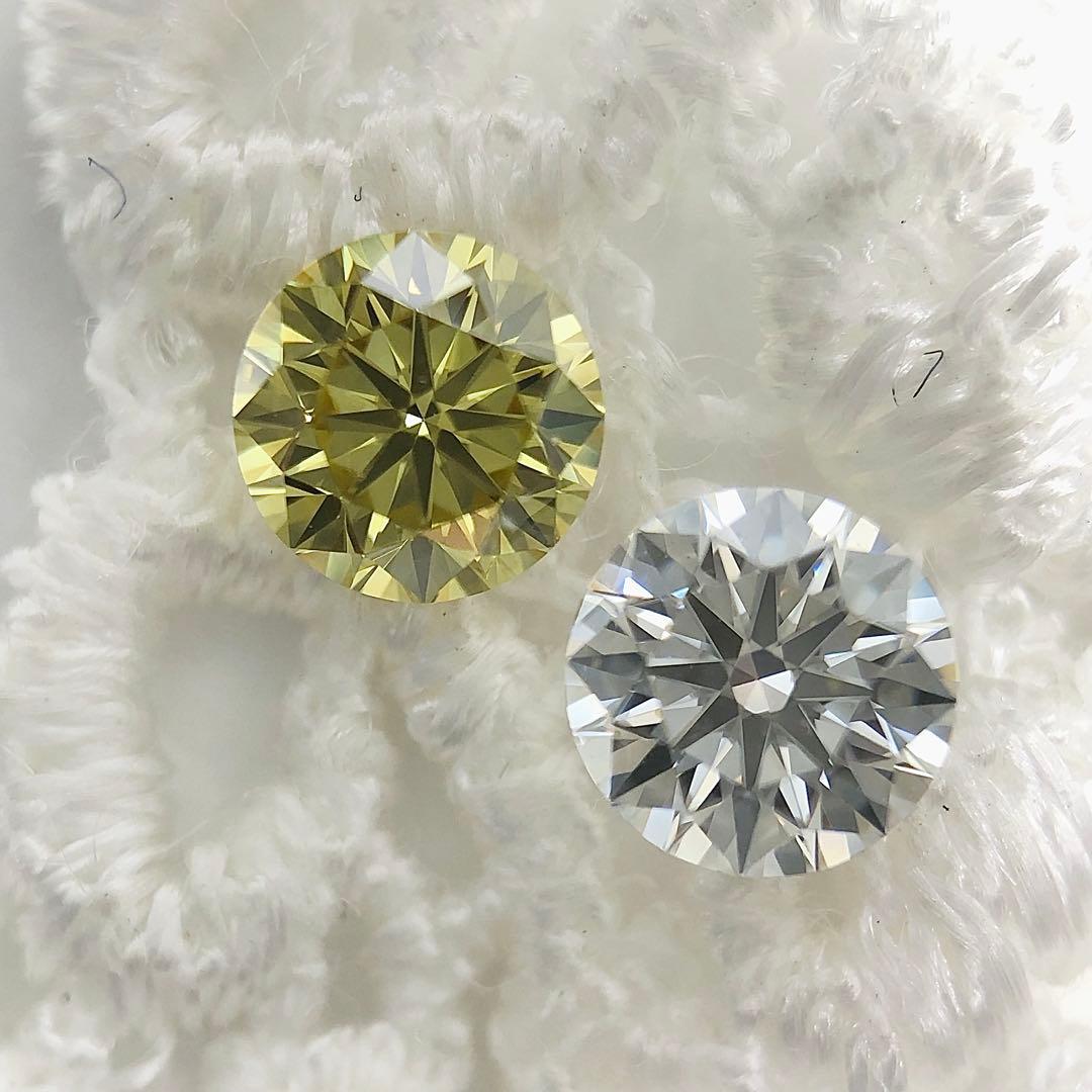 アクセサリー 0.365ct F. Deep Brownish Greenish Yellow