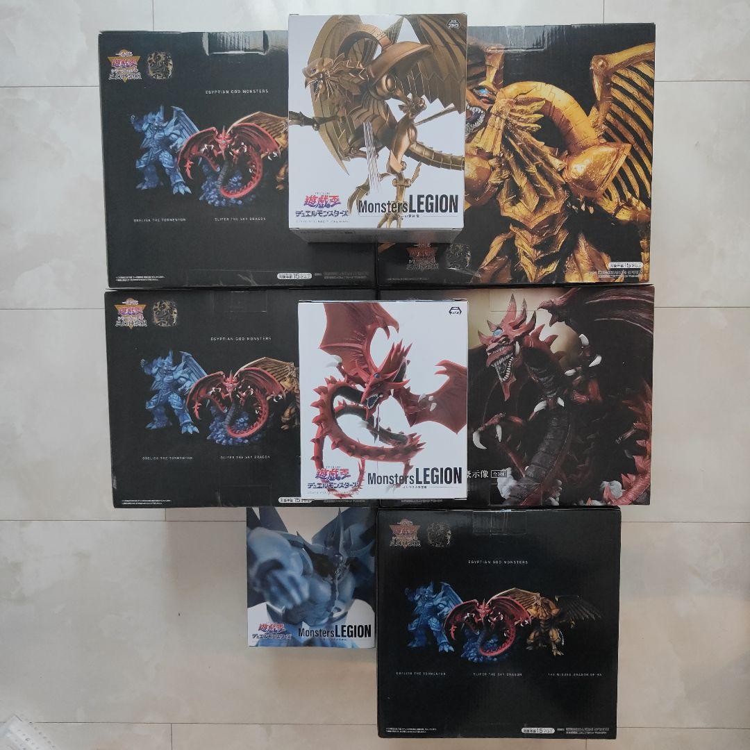 遊戯王 三幻神 フィギュア オシリスの天空竜 ラーの翼神竜 オベリスクの巨神兵