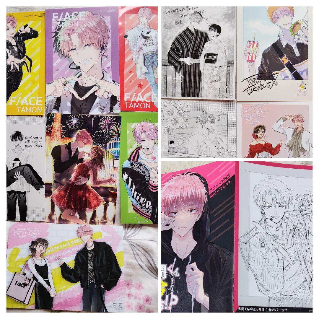 多聞くん今どっち　師走ゆき　２巻特典　サイン入りチェキ　アニメイト　リーフレット