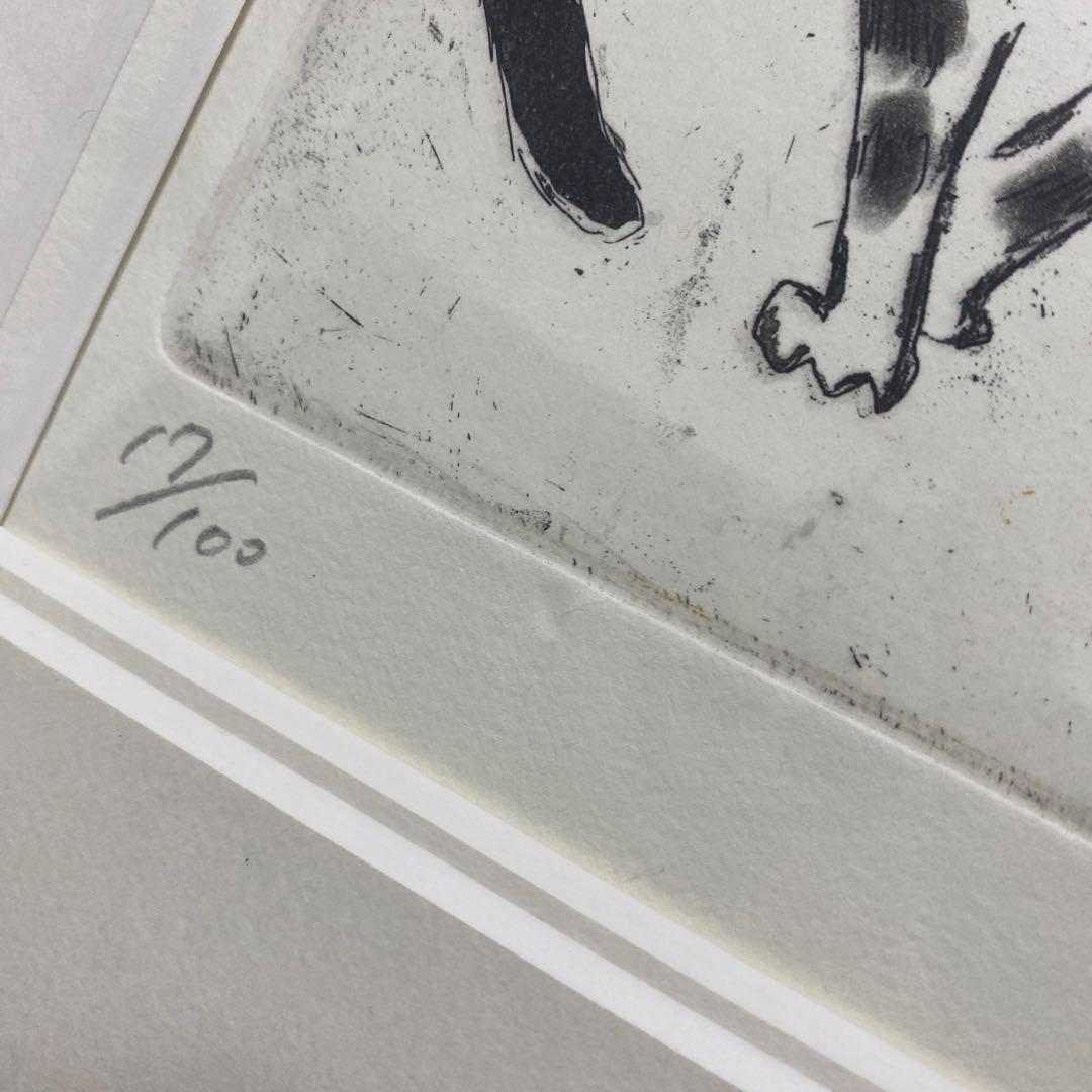 山岡康子　版画　アンティークショップ　17/100