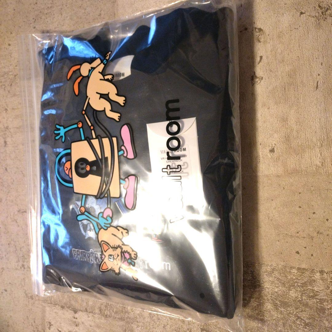 O*Z様 VR × nqrse × HAPPY CREWNECK BLACK M