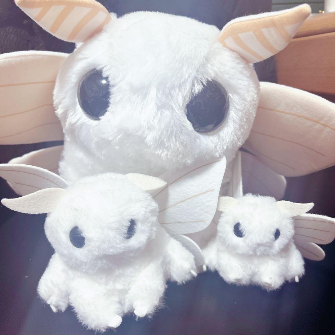 ふわふわモスちゃん シロモ 3点セット ぬいぐるみ カイコガ