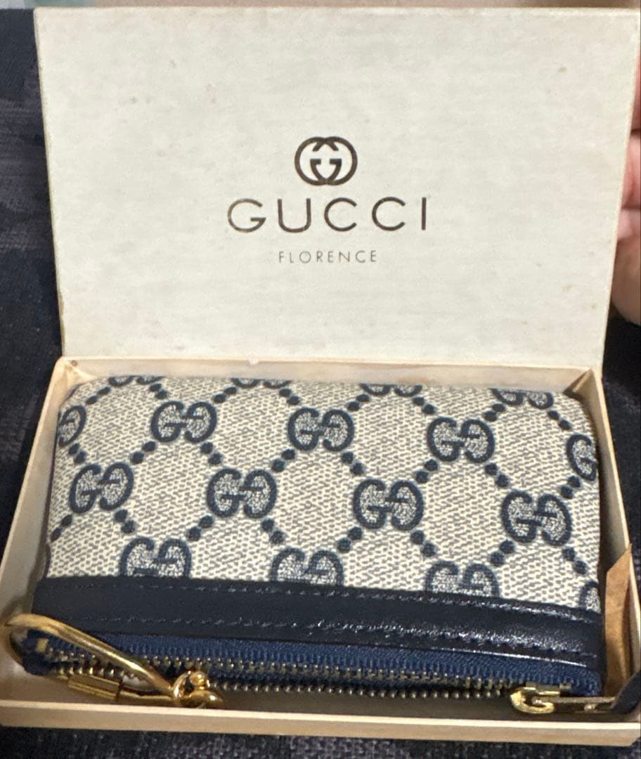 GUCCI GGパターン ポーチ 小銭入れ　箱付き