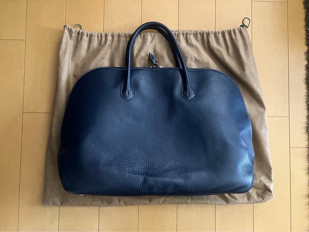 Cisei 999 LD シュリンクレザー ラウンドジップ ブリーフバッグ