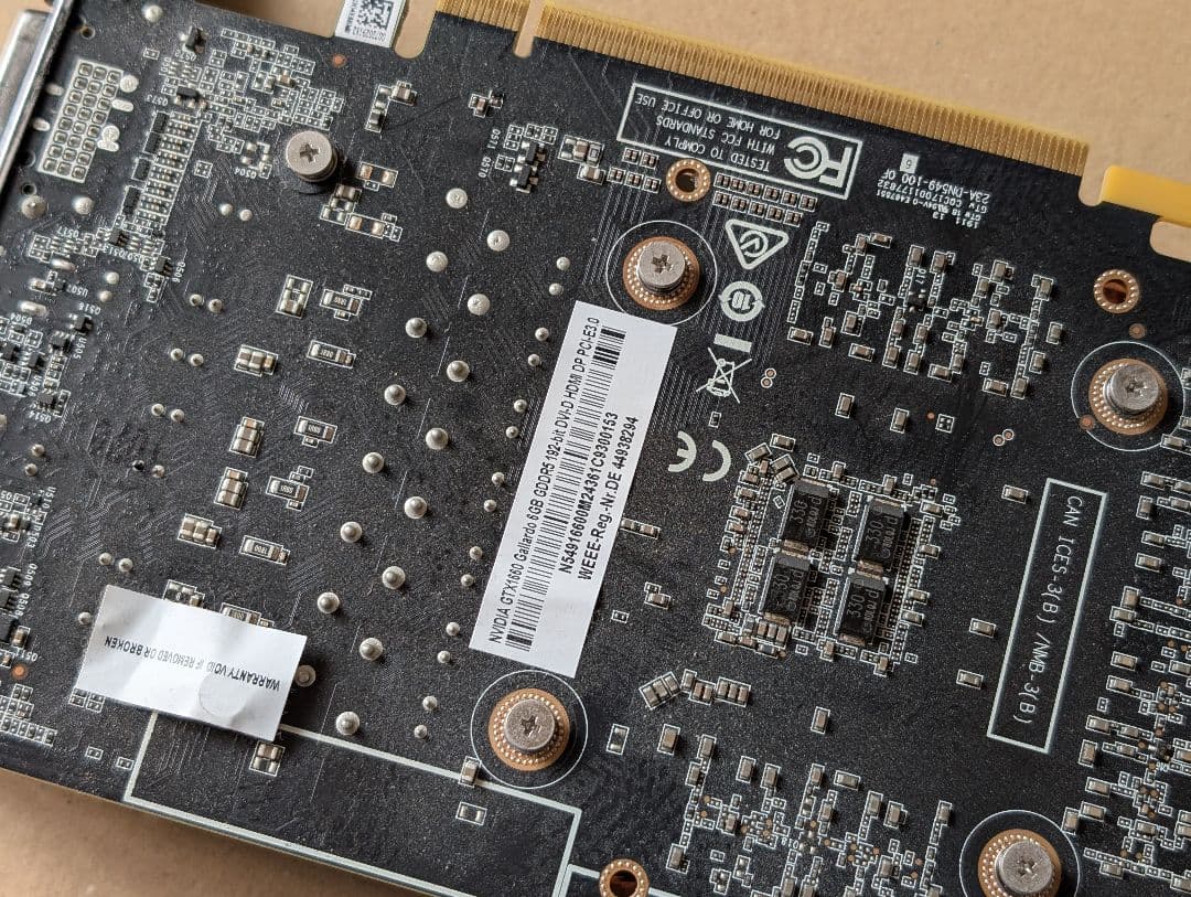 NVIDIA GeForce GTX 1660 6GB グラフィックボード 中古