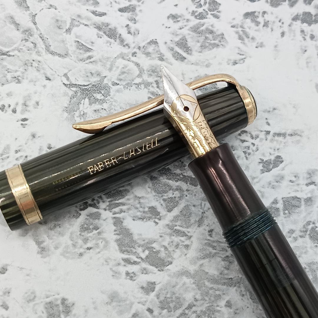 FABER CASTELL 14K 884 グリーン 字幅M ファーバー