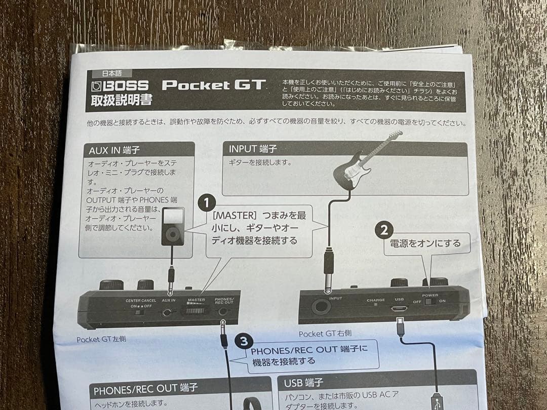 使用少！　BOSS POCKET GT