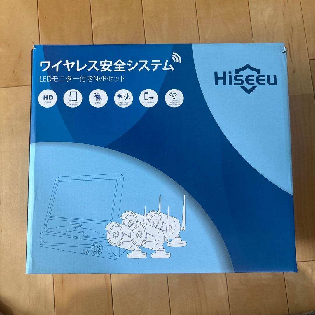 Hiseeu 防犯カメラ モニター　ワイヤレスカメラ4台セット