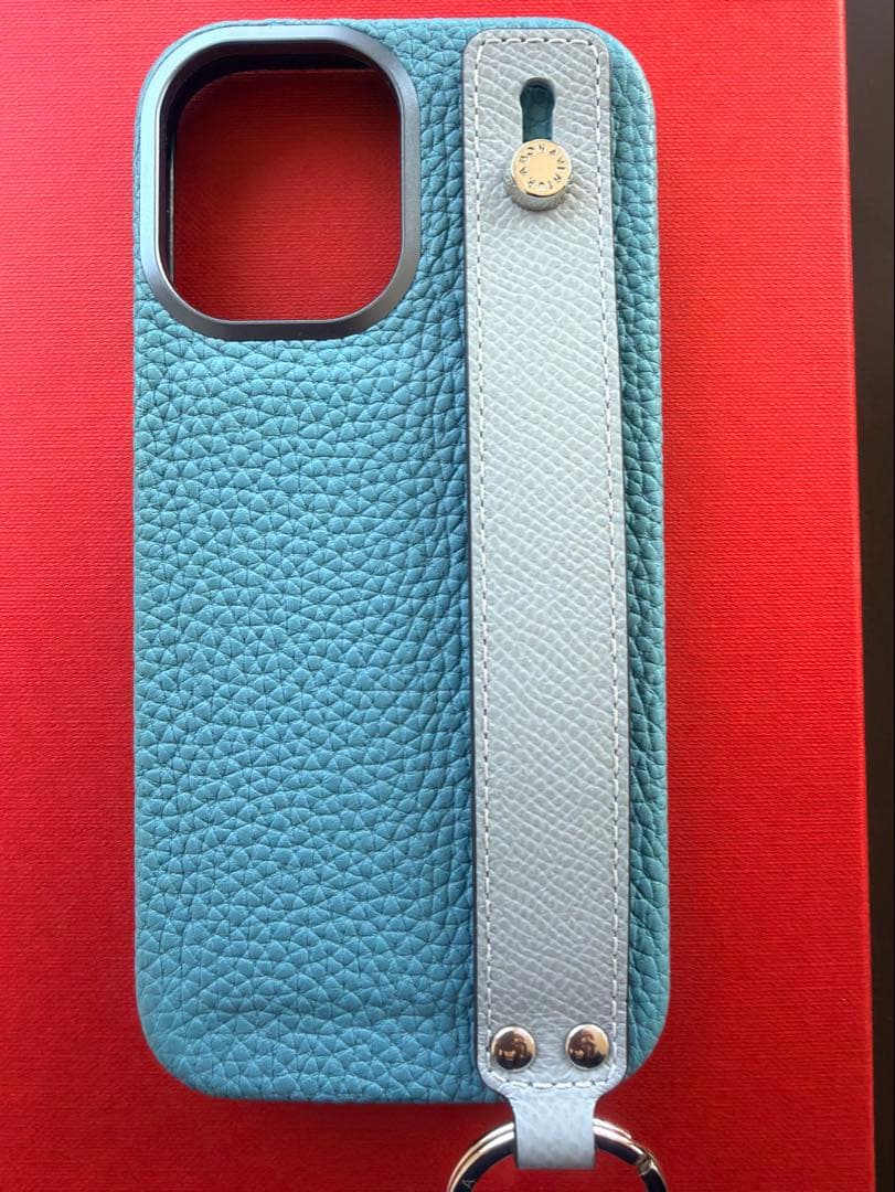 【iPhone17】ハンドル付き バックカバーケース シュリンクレザー